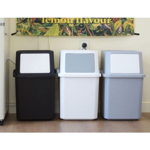 쓰레기 관리에 혁명을 일으키는 올유리빙 가정용 적층형 분리수거함 40L