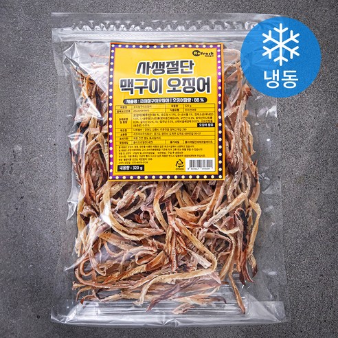리프레쉬 사생절단 맥구이 오징어 (냉동), 320g, 1개