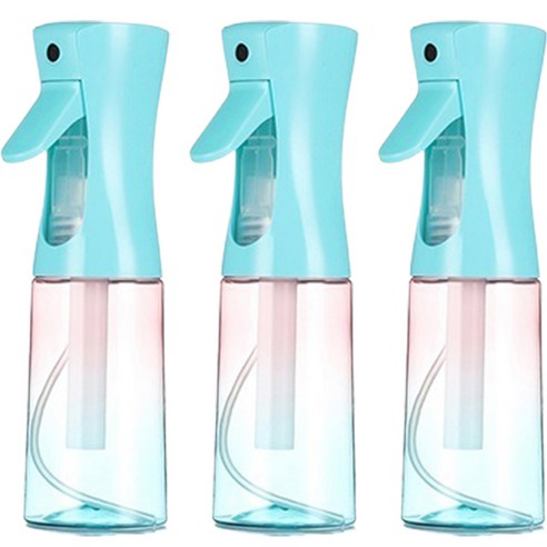 레인보우 미용 스프레이 물 분무기 300ml, 3개, 블루