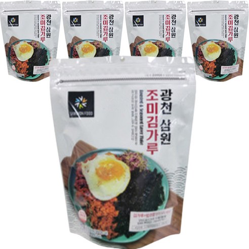 삼원 광천 조미 김가루, 70g, 5개