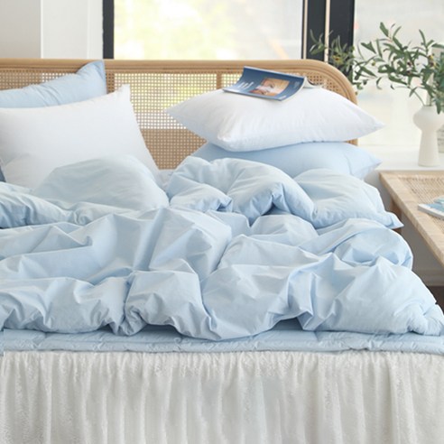 [SaleNOWㅣ인기상품] 시원하고 부드러운 4계절 이불, 베이직톤 클린코튼 순면60수 호텔 사계절 옥수수솜 차렵이불 [세일나우ㅣ추천상품]