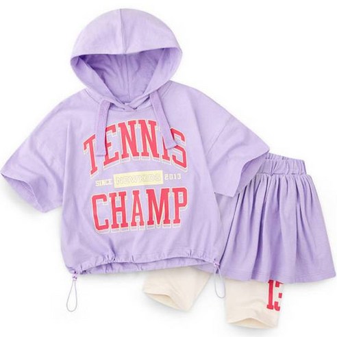 젤리스푼 여아용 챔프 후드 상하복 세트