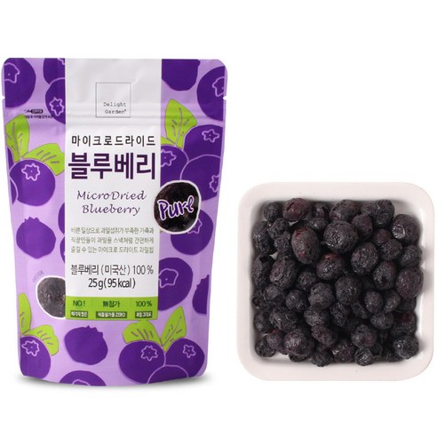 딜라잇가든 마이크로드라이드 블루베리, 1개, 25g