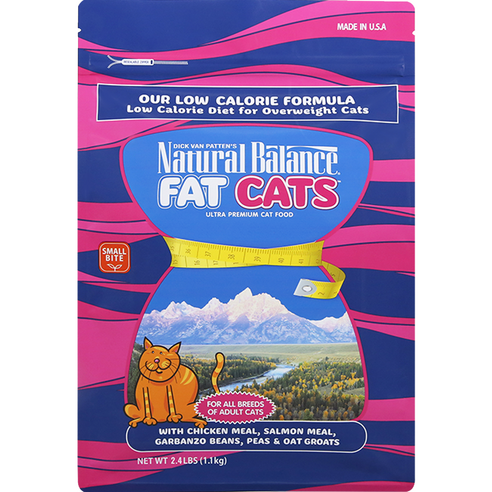 내추럴발란스 고양이 어덜트용 팻캣 닭 & 연어 사료, 1.1kg, 1개