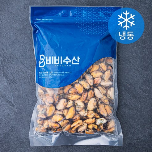 비비수산 큼직한 자숙 홍합살 (냉동), 1kg, 1개