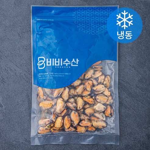비비수산 큼직한 자숙 홍합살 (냉동), 500g, 1개