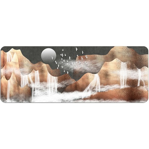 라이프스윗 동양화 아트 감성 와이드 데스크 키보드 장패드 900 x 400 x 2 mm, C-26, 1개
