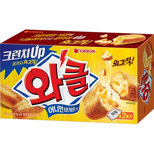오리온 돌아온 와클 어니언바게트맛, 76g, 1개