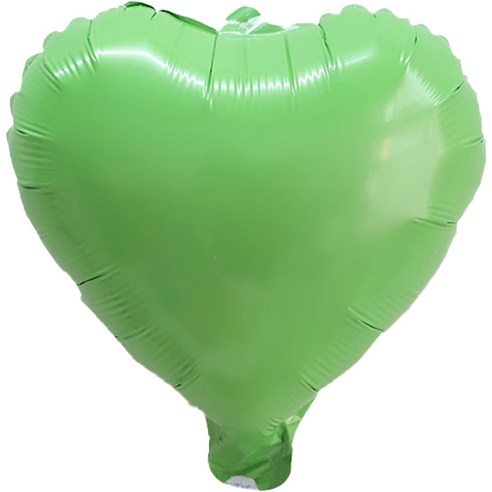 파스텔 하트 풍선 20cm, 그린, 15개