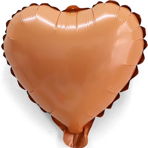 파스텔 하트 풍선 20cm, 오렌지, 15개