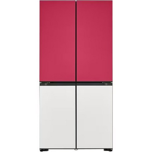 LG전자 디오스 오브제컬렉션 무드업 베이직 빌트인 4도어 냉장고 방문설치, 색상가변 글라스, M624GNN0A2