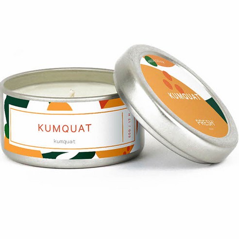 프레쉬 소이 캔들 향초 스몰 60g, KUMQUAT 금귤, 1개