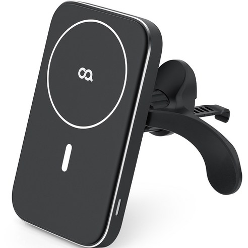 오아 와이더M 맥세이프 무선 고속 차량용 핸드폰 거치대 충전기, 1개, 블랙