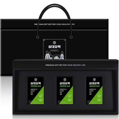 삼대오백 코엔자임 Q10 15g 선물세트 + 쇼핑백, 30정, 3개