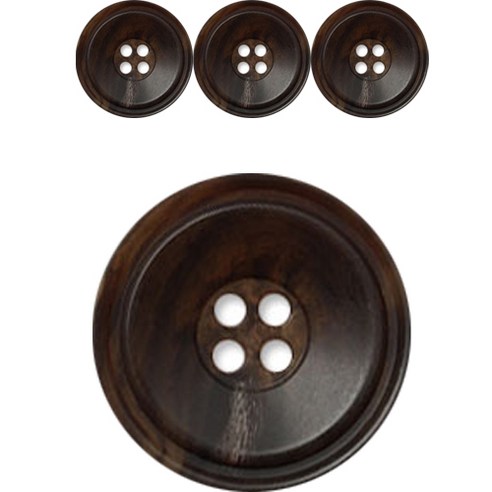 동대문단추왕 고급 무광 코트 가디건 큰 사이즈 단추 30mm, 포맨/BR, 4개, BR(포맨)