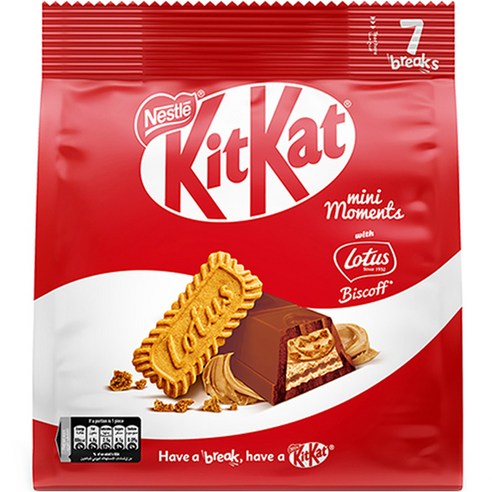 KitKat 로투스 미니 모먼트, 116.2g, 2개