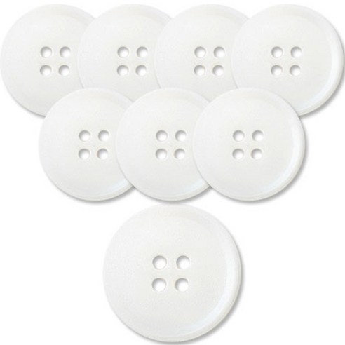 동대문단추왕 고급 무광 코트 가디건 단추 25mm, 마니, 8개, 화이트 WT 마니
