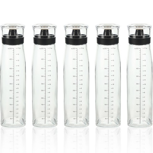 시노글라스 오일병 블랙, 500ml, 5개