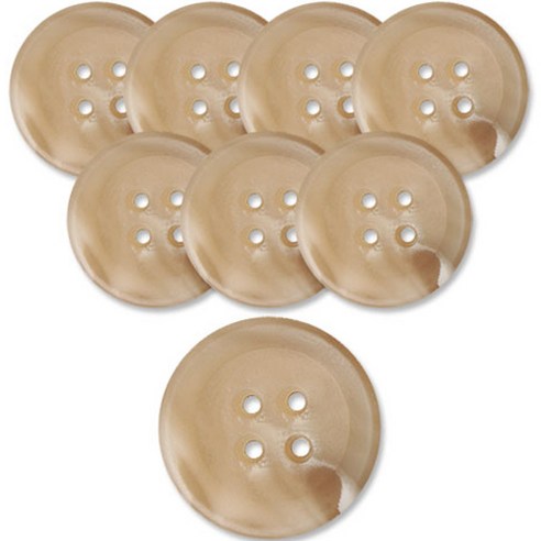 동대문단추왕 무광 코트 가디건 단추 메신저 21mm, 8개, 떼BG