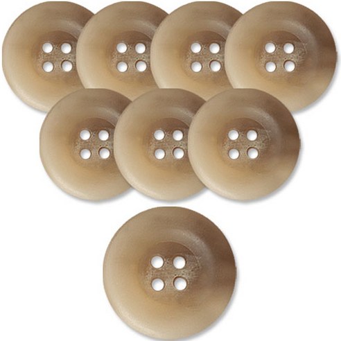 동대문단추왕 고급 무광 코트 가디건 단추 베이지 25mm, MD LBG, 8개