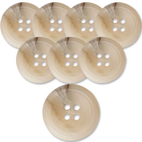 동대문단추왕 고급 무광 코트 가디건 단추 베이지 25mm, 각시봉 떼BG, 8개