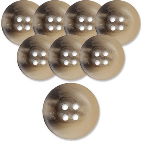 동대문단추왕 고급 무광 코트 가디건 단추 베이지 25mm, 8개, DBG, 브레인