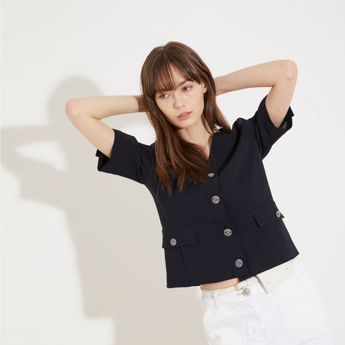 여성용 노카라 크롭자켓 VOCFU3M5246