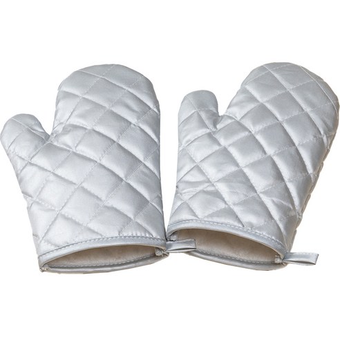바디보 주방 오븐장갑 2p, 실버, 1개