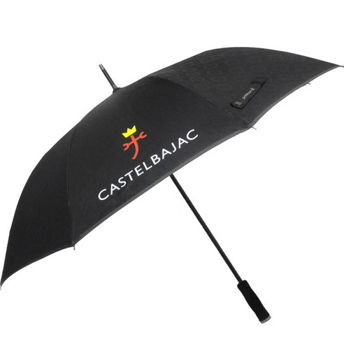 까스텔바작 원형로고플레이 70 골프 자동 장우산, 블랙