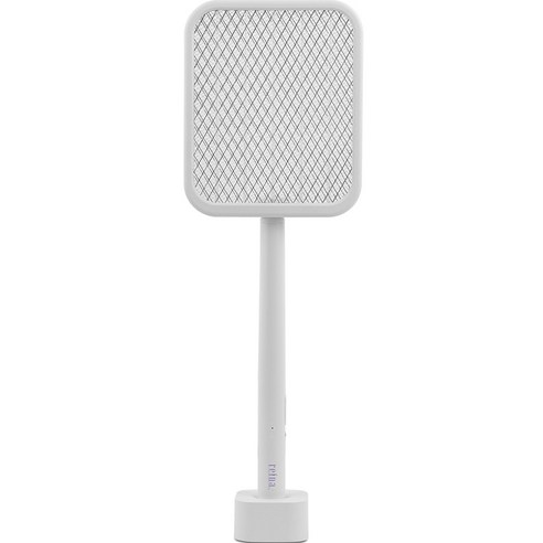 [KC인증]레이나 180도 접이식 USB 충전 전기 모기채 RBK-8282, 화이트