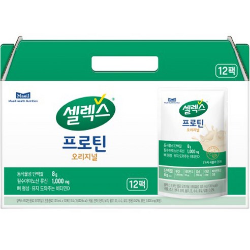 셀렉스 프로틴 파우치 음료 오리지널 12p, 12ml, 1개