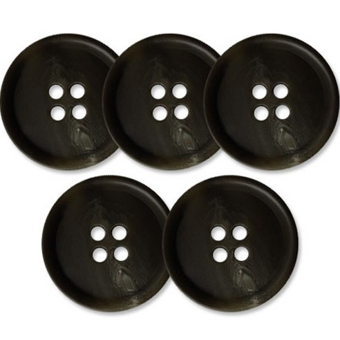 동대문단추왕 고급 무광 코트 가디건 단추 28mm, 워킹, 5개, 카키 워킹