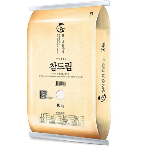 연수네쌀가게 경기도 참드림, 1개, 10kg