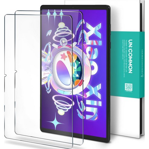 언커먼 글라스 비스타 플러스 강화유리 태블릿 액정보호필름 2p 세트, 투명
