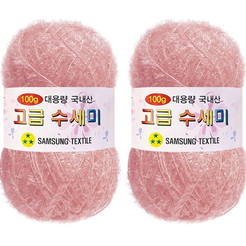 yarna 대용량 고급수세미 131 연한인디핑크 100g, 131(연한인디핑크), 2개