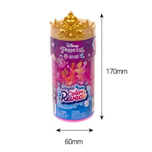 디즈니 마텔 물에 넣으면 디즈니공주가 짠 칼라리빌 블라인드팩