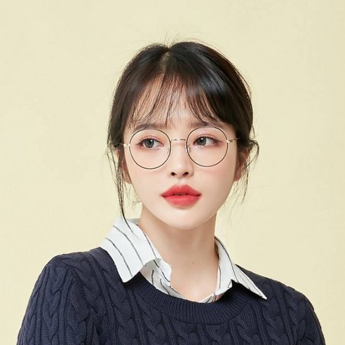멜라크메 자외선 전자파 블루라이트 3세대 차단렌즈 동글이 안경