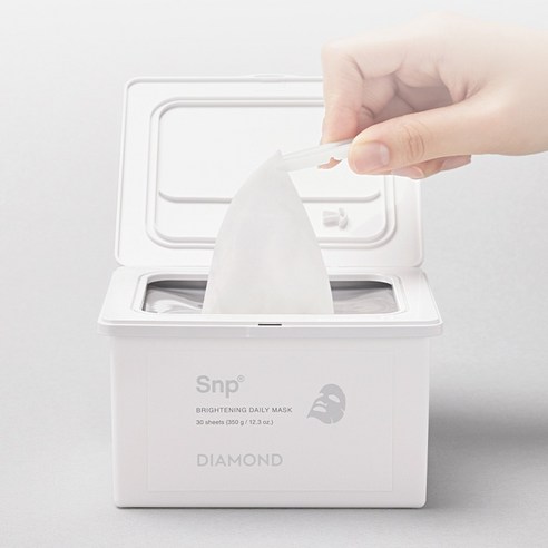 에스엔피 다이아몬드 브라이트닝 데일리 마스크 350g, 30매입, 1개