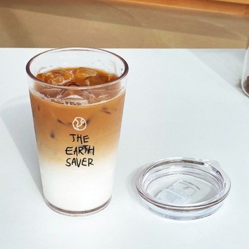 티스카페 얼쓰세이버 파티 텀블러 에코젠, 투명, 500ml, 1개