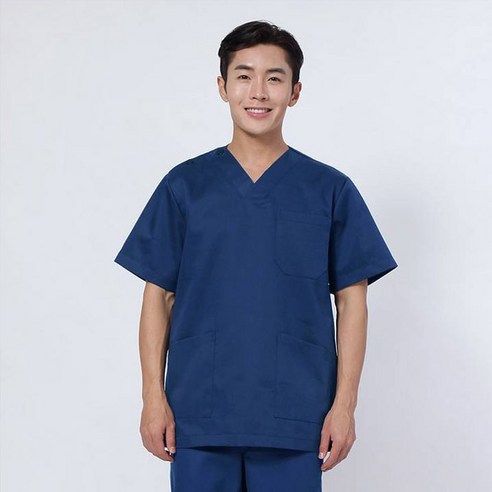 세경 남성용 스판 간호사 수술 의사 유니폼 상의 SBM-150