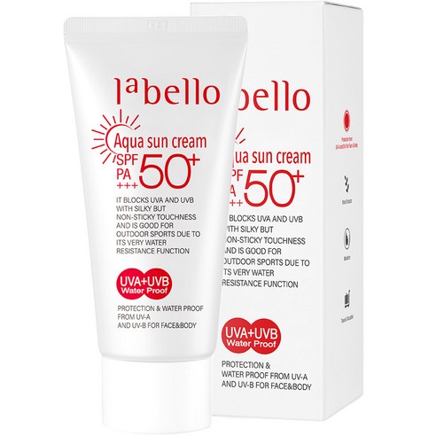 라벨로 아쿠아 선크림 SPF50+ PA+++, 12개, 50ml