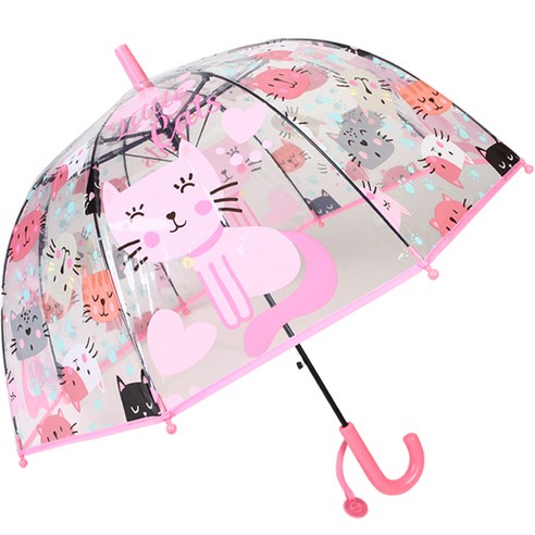 키즈스퀘어 여아용 투명 돔형 우산