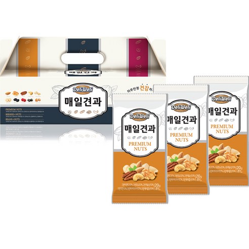 델리웰리 매일견과 프리미엄 너츠, 30개