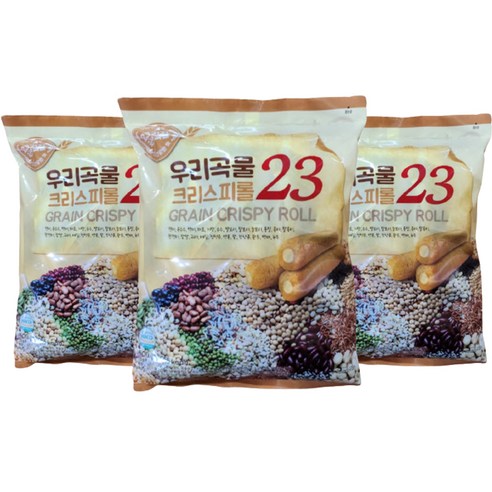 우리곡물 크리스피롤23, 3개, 500g