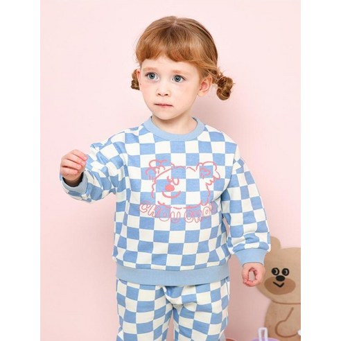밀크마일 아동용 뉴 체커보드 상하복 세트: 할인가격 33,000원으로 시원하고 편안한 여름 패션