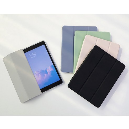 아름다움과 실용성을 겸비한 디지지 스마트펜슬 수납 투명 태블릿 케이스로 당신의 태블릿을 완벽하게 보호하세요!