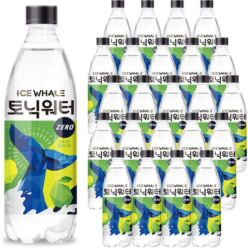 광동제약 아이스웨일 토닉워터 제로, 500ml, 24개