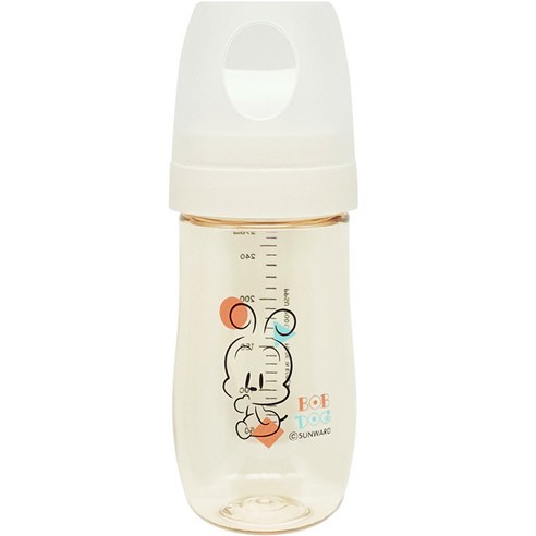 밥독 PPSU 베베쪽쪽 젖병, 크림화이트, 270ml, 1개