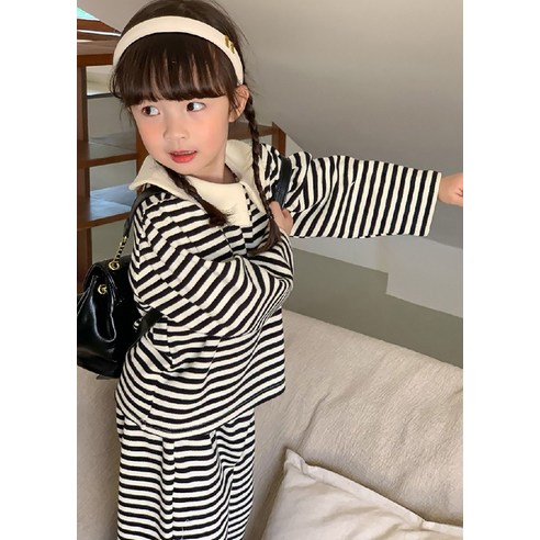 童裝時尚女孩服裝上下裝褲子套裝女孩女孩女孩衣服春秋季節