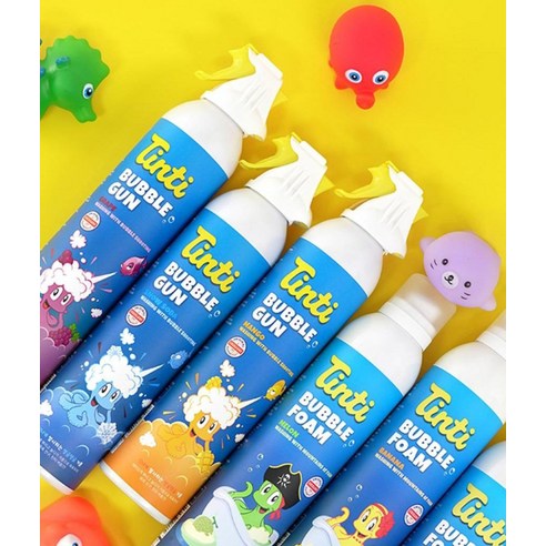 틴티 유아용 버블건 클렌저 포도향은 아이들의 피부를 위한 특별한 제품입니다.